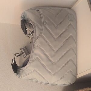 IHKWIP Gray Chevron Shoulder Bag